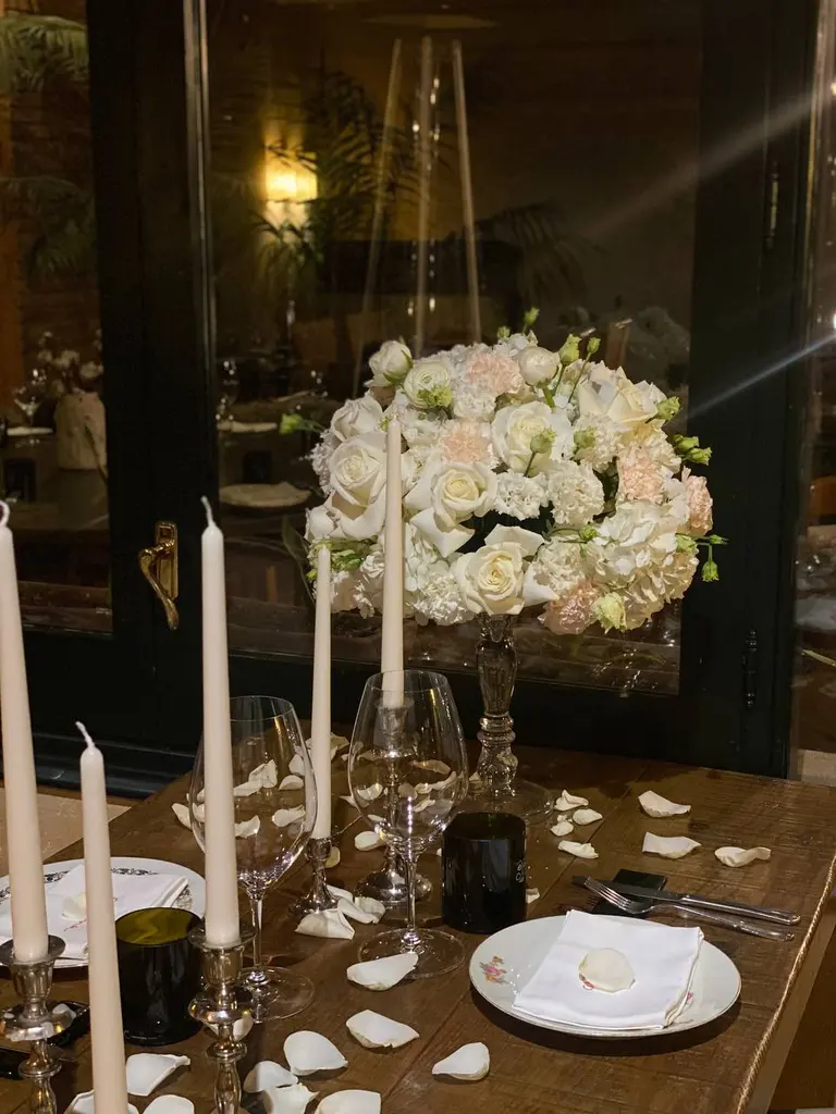 Catalina restaurant Gava marriage proposal setup view 5