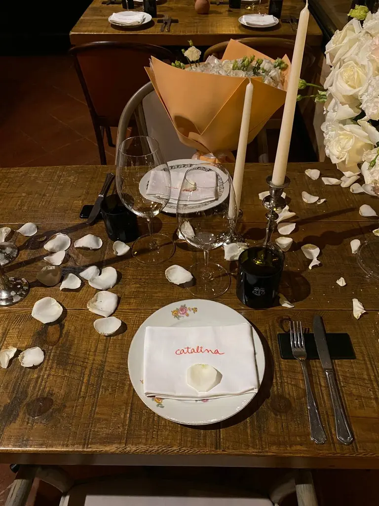 Catalina restaurant Gava marriage proposal setup view 6