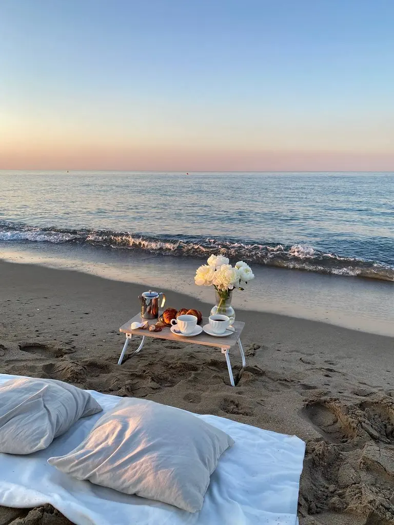 Garraf beach marriage proposal setup view 5 showing cliffs and Mediterranean coast