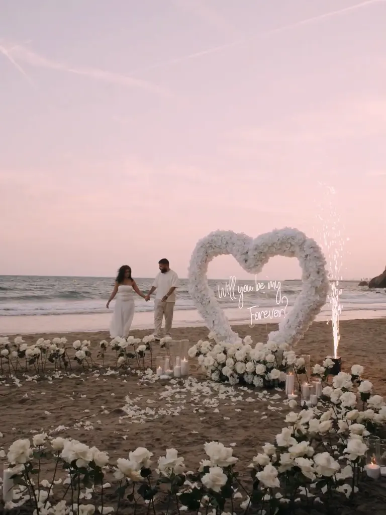 Lamaro Hotel Barcelona marriage proposal setup detail 5