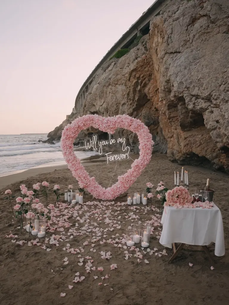 Lamaro Hotel Barcelona marriage proposal setup detail 6