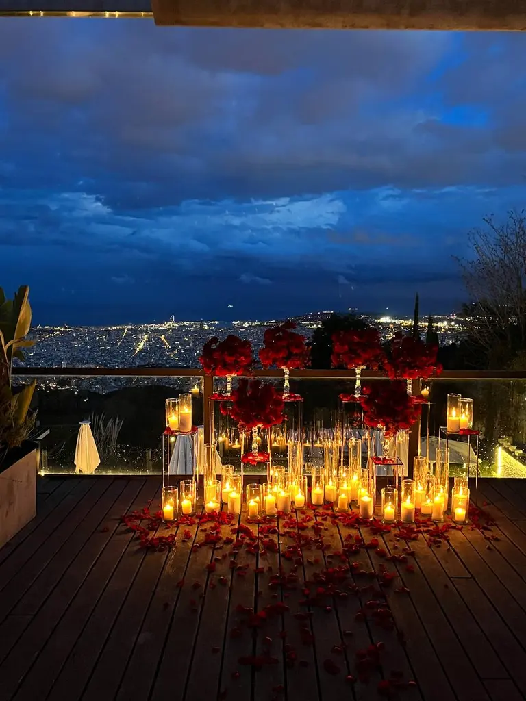 METT Hotel Barcelona marriage proposal private room setup 2