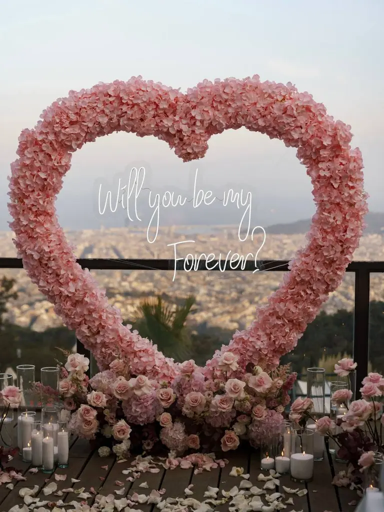 METT Hotel Barcelona marriage proposal private room setup 5