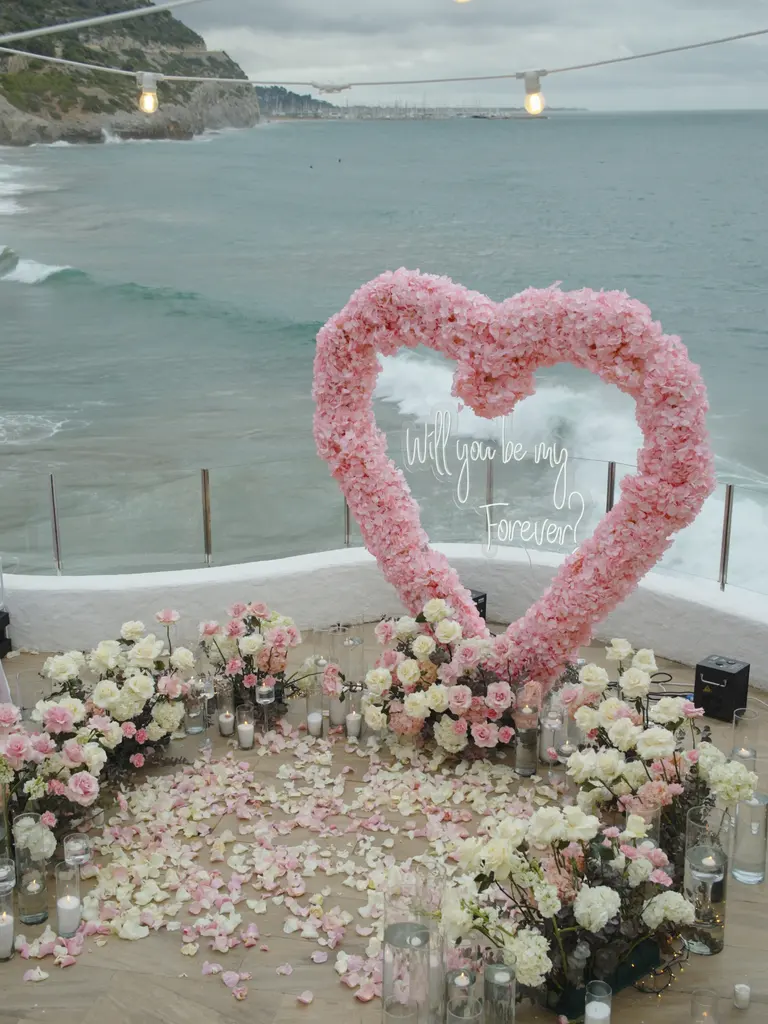 Mirablau Barcelona marriage proposal setup with city views 6