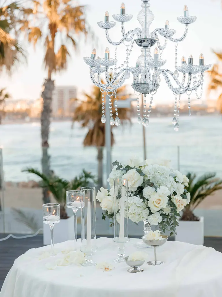 W Barcelona hotel marriage proposal setup view 5